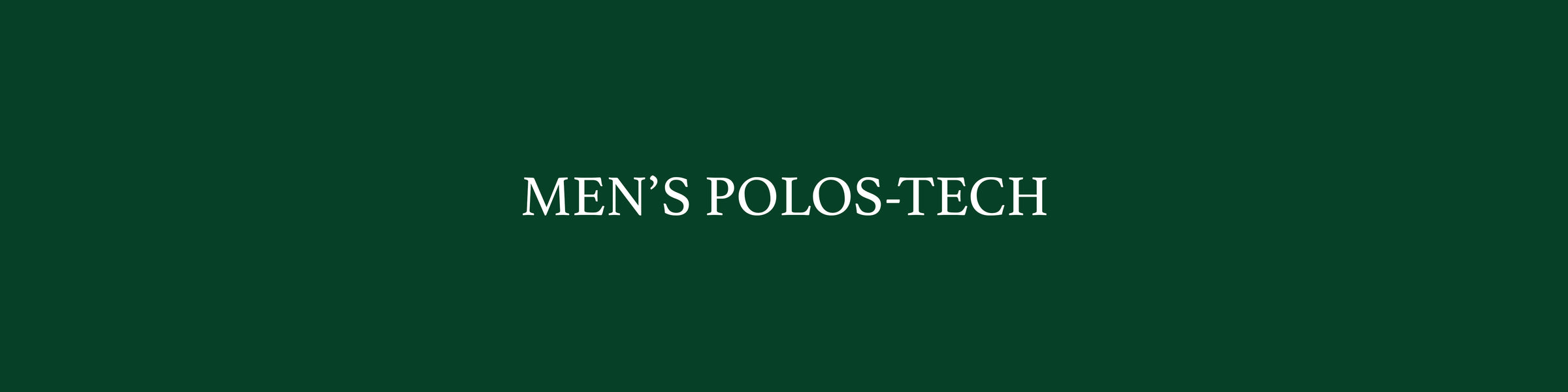 Men's Polos - Tech
