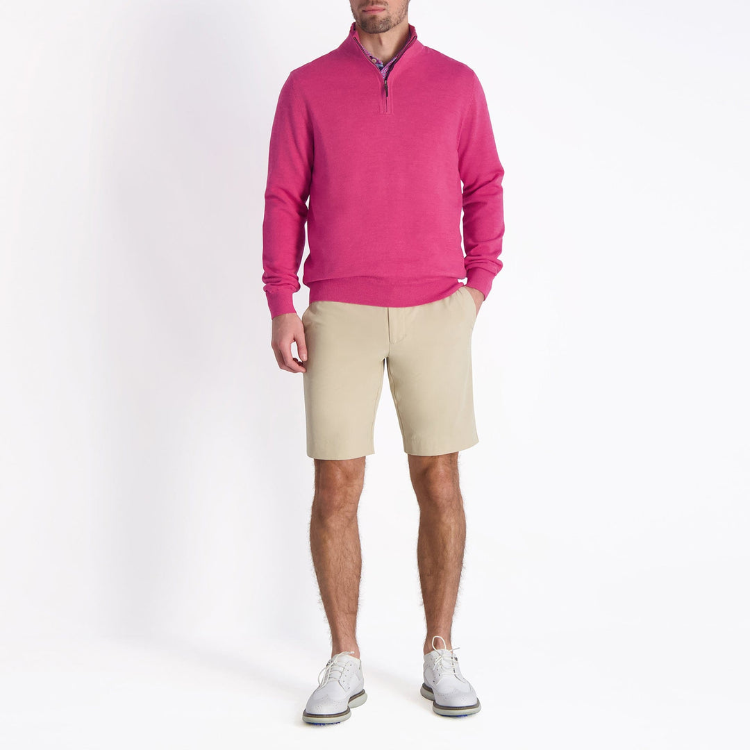 Baruffa Merino Quarter Zip Windsweater