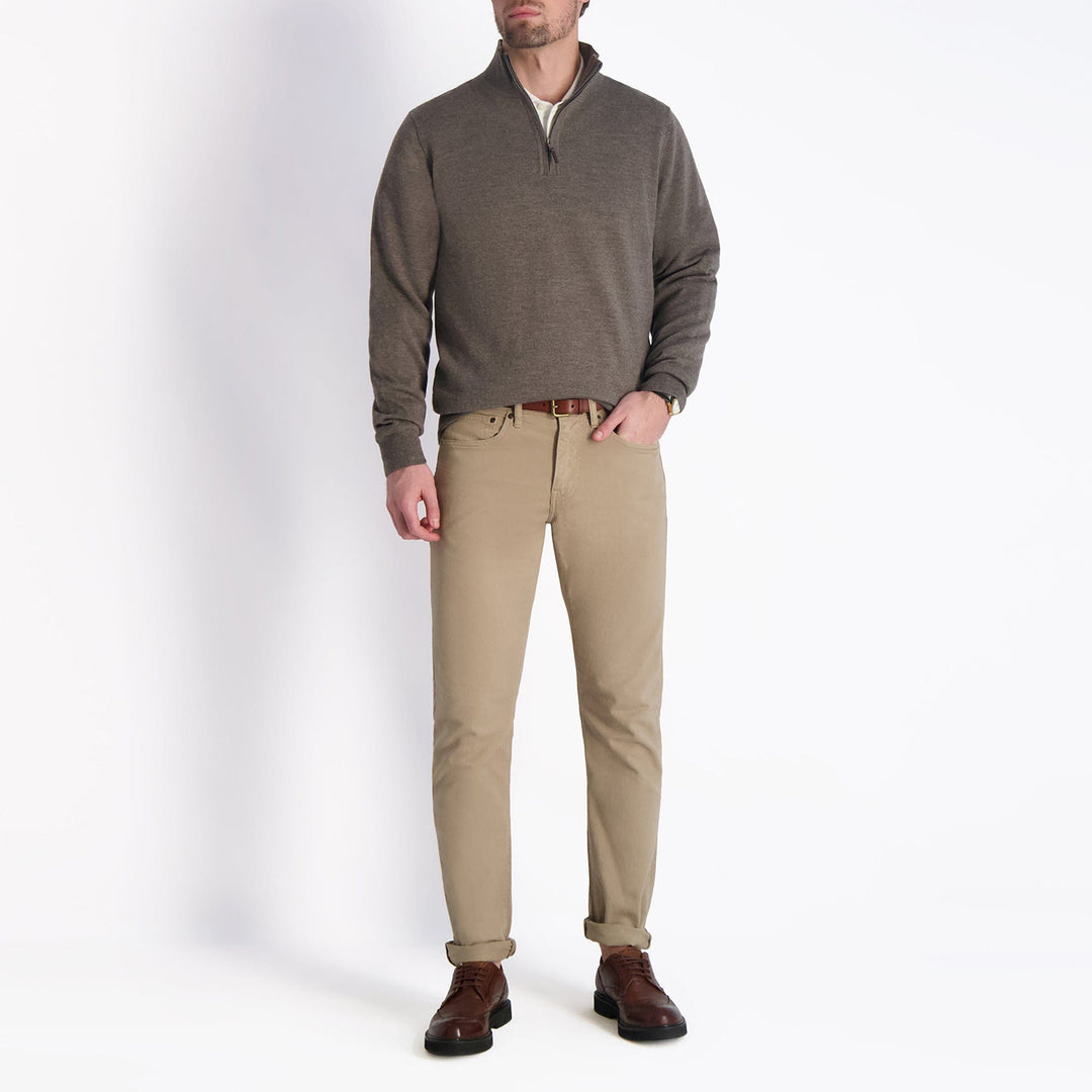 Baruffa Merino Quarter Zip Windsweater