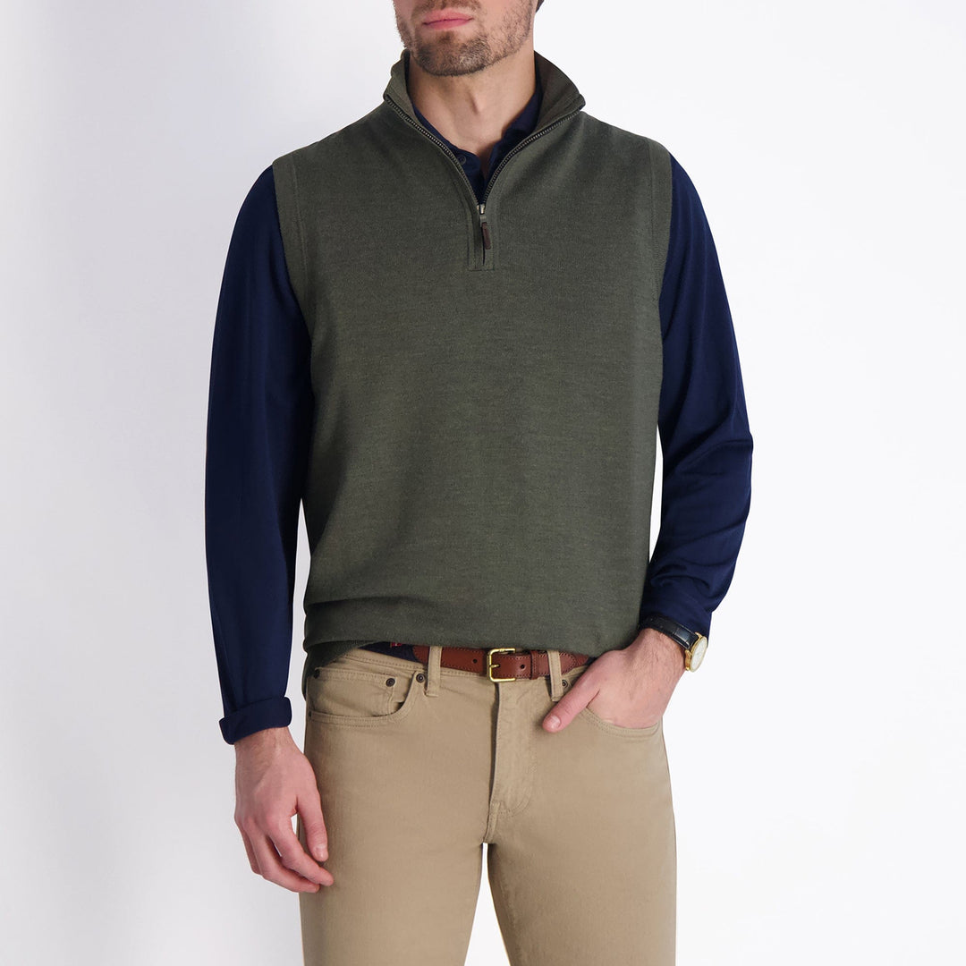 Baruffa Merino Quarter Zip Windvest