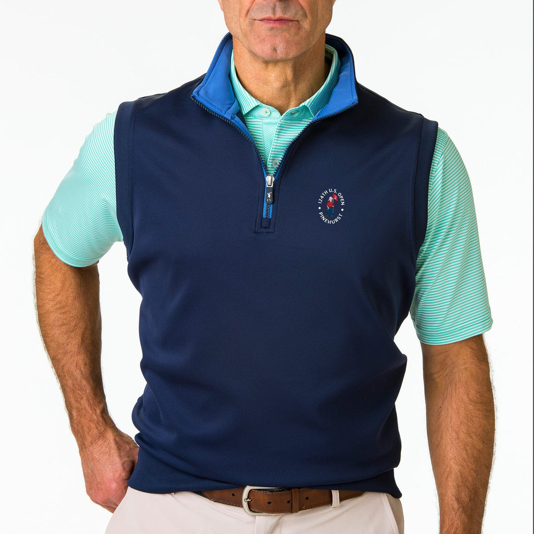 2024 US Open Caves Solid Quarter Zip Vest