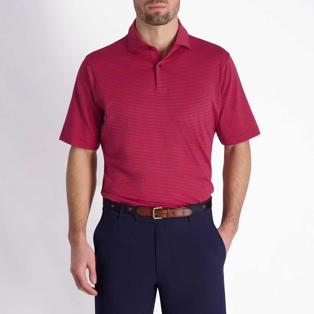 Owens Stripe Tech Polo