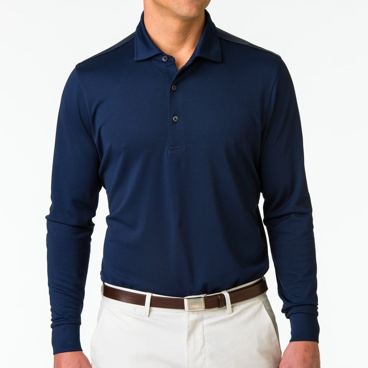 USA Mchugh Longsleeve Pique Polo