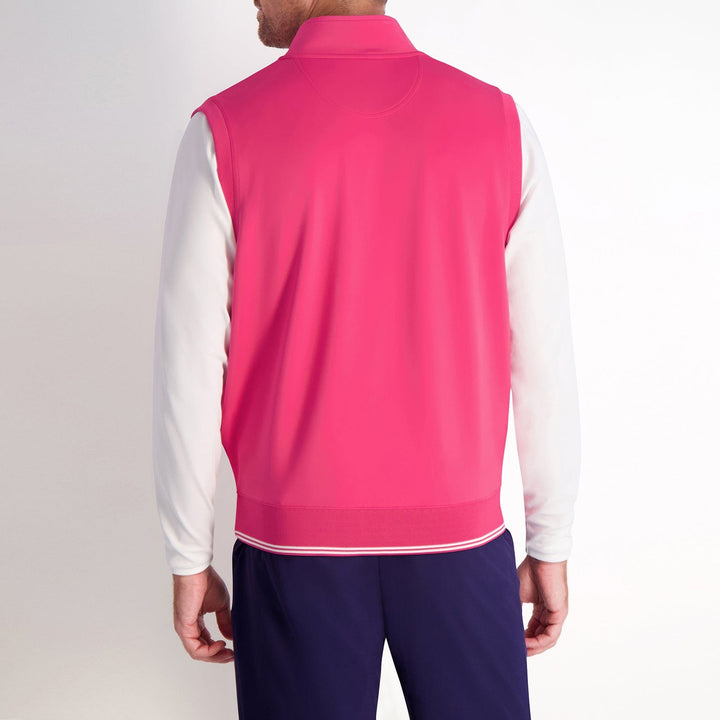 NECK PRINT CAVES 1/4 ZIP VEST-SALE