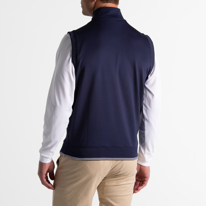 NECK PRINT CAVES 1/4 ZIP VEST-SALE