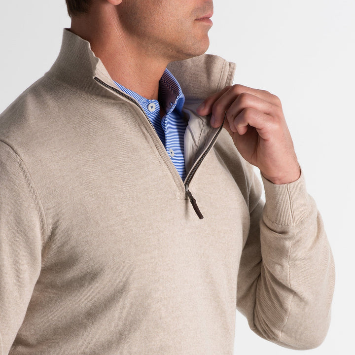 Baruffa Merino Quarter Zip Windsweater-Sale