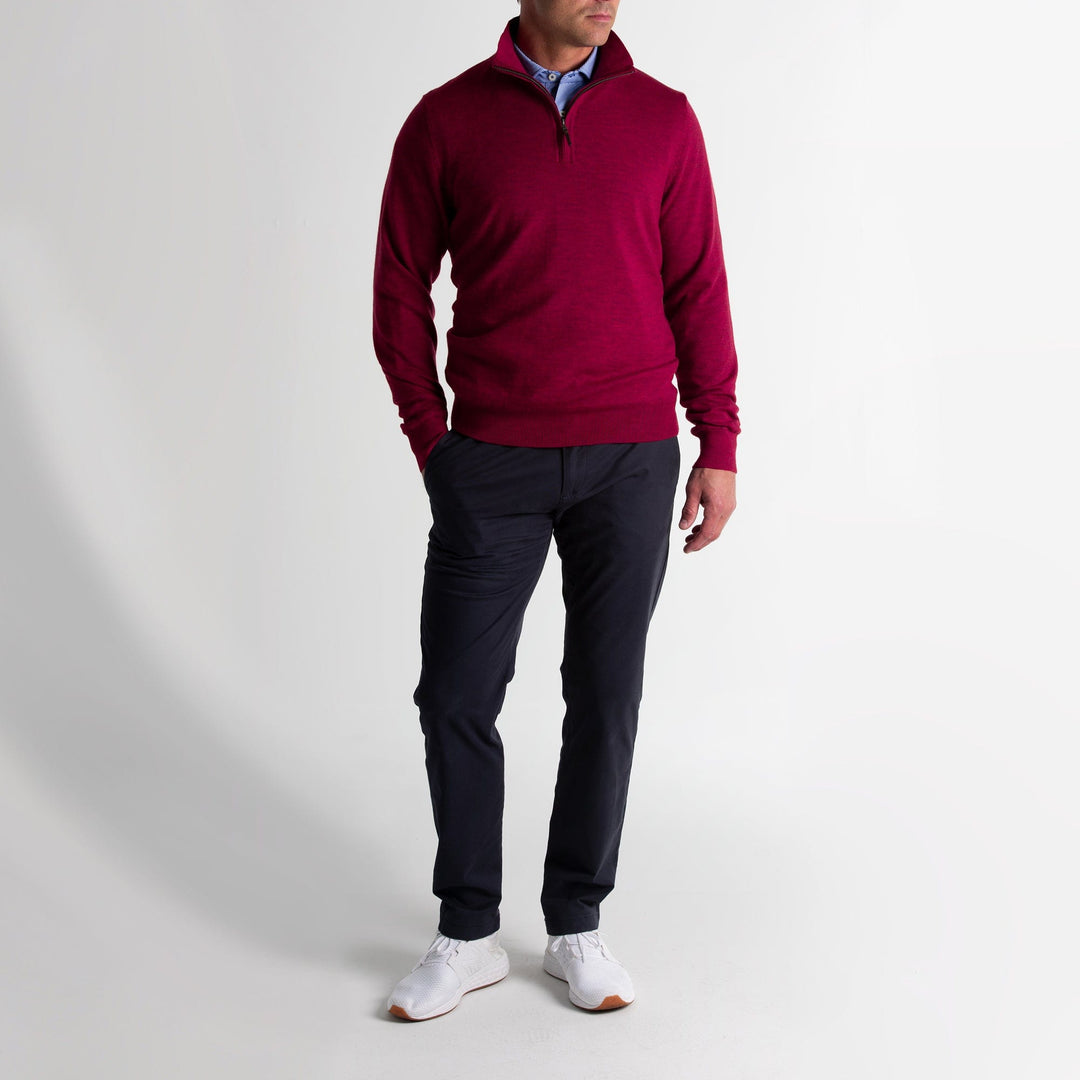 Baruffa Merino Quarter Zip Windsweater-Sale