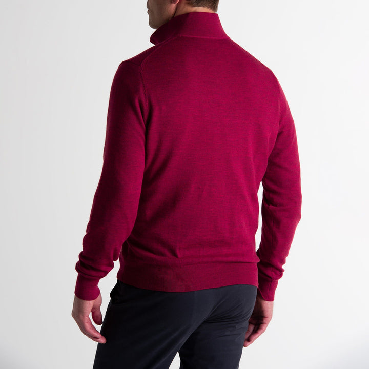 Baruffa Merino Quarter Zip Windsweater-Sale