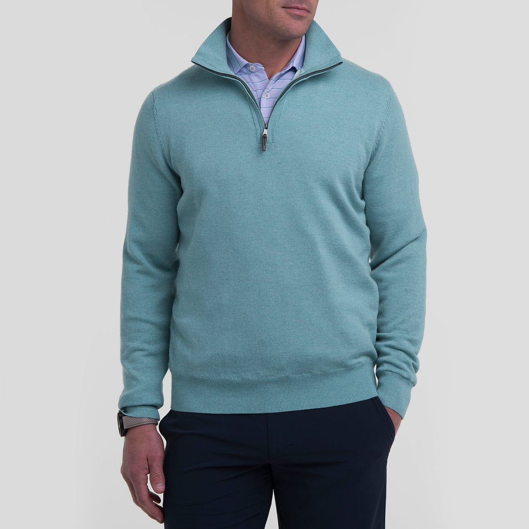 Baruffa Merino Quarter Zip Windsweater