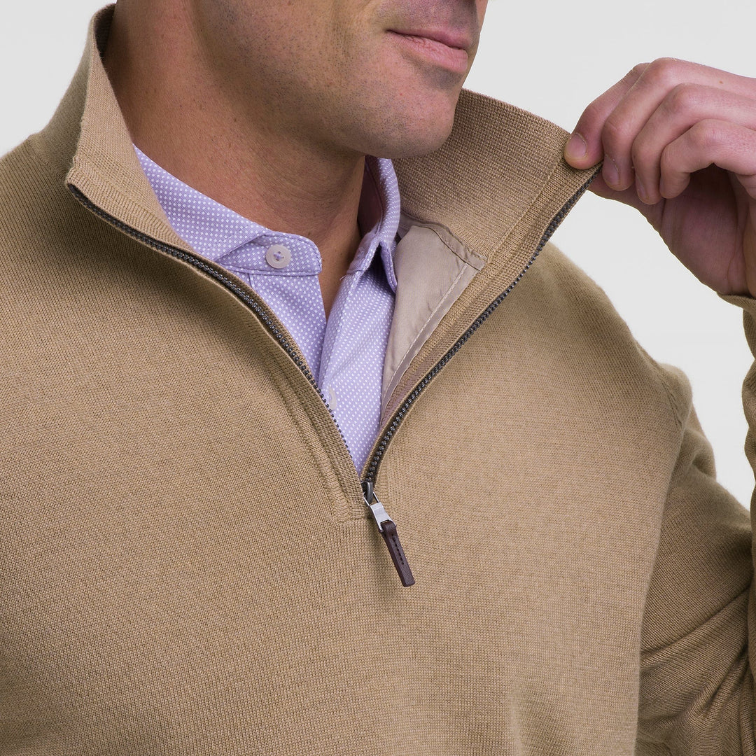 Baruffa Merino Quarter Zip Windsweater