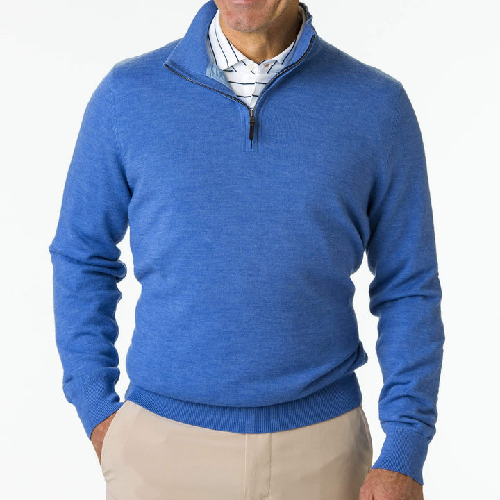 Baruffa Merino Quarter Zip Windsweater