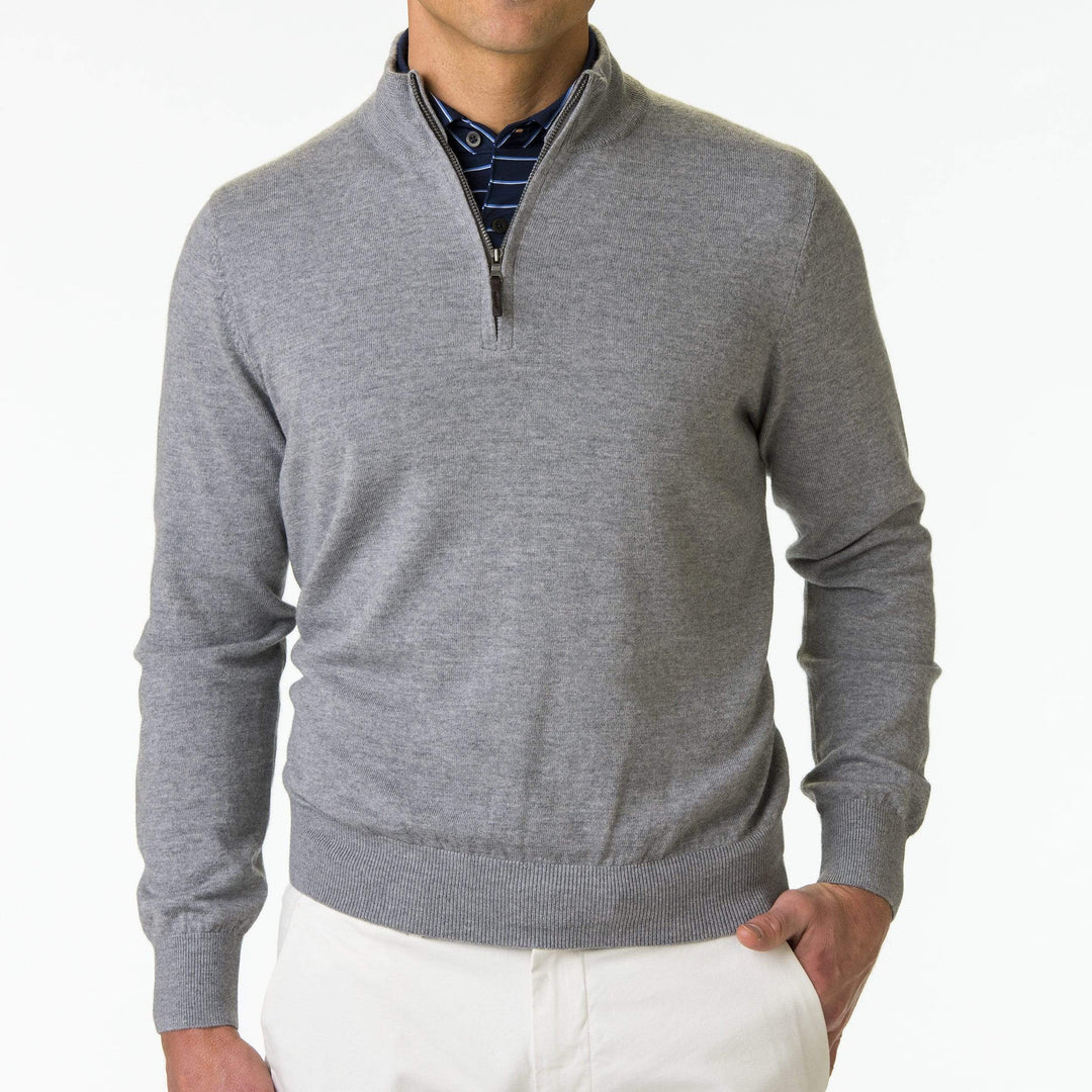 Baruffa Merino Quarter Zip Windsweater