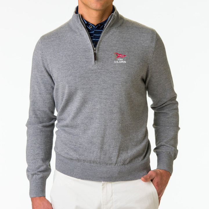 2023 US Open Men's Baruffa Merino Quarter Zip Windsweater