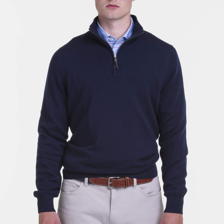 Baruffa Merino Quarter Zip Windsweater