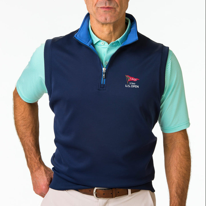 2023 US Open Caves Solid Quarter Zip Vest