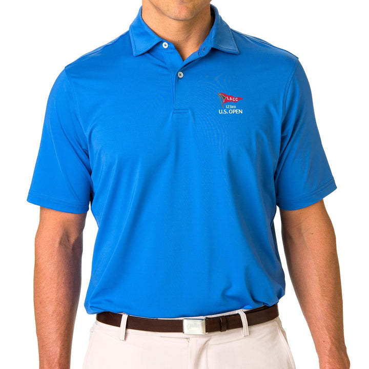 2023 US Open USA Tournament Solid Tech Jersey Polo