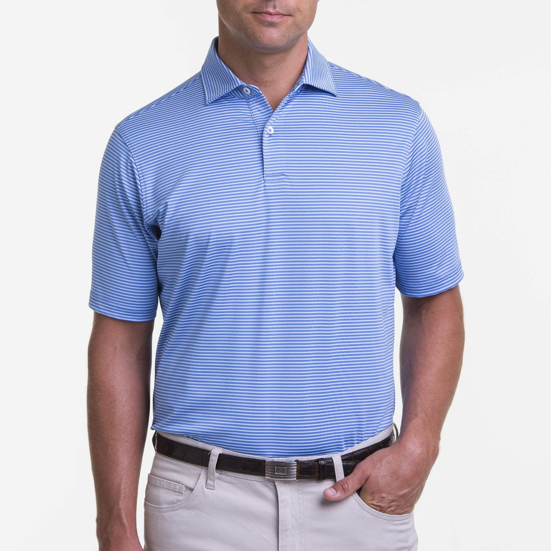 Owens Stripe Tech Polo