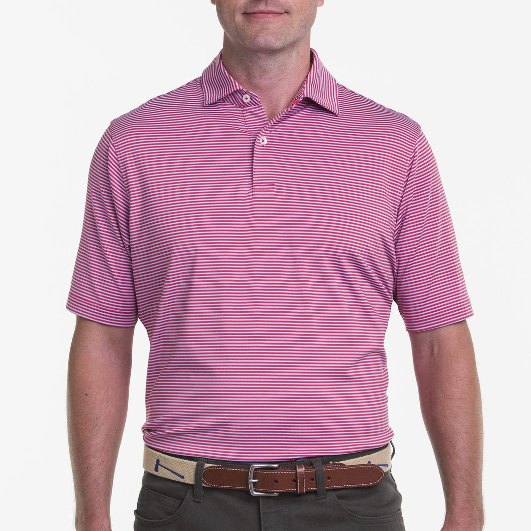 Owens Stripe Tech Polo