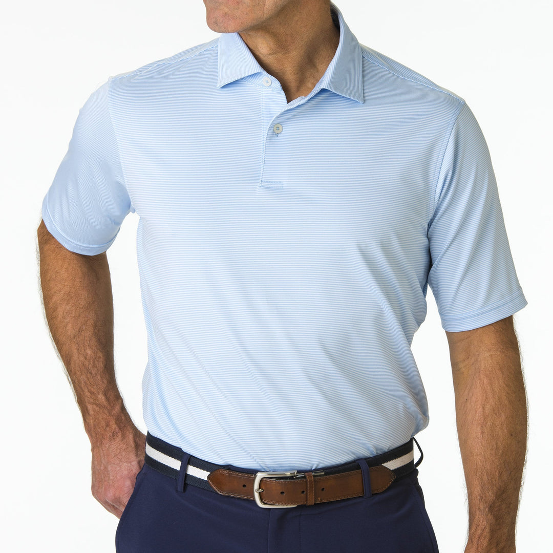 USA Mini Stripe Jersey Polo - Fairway & Greene