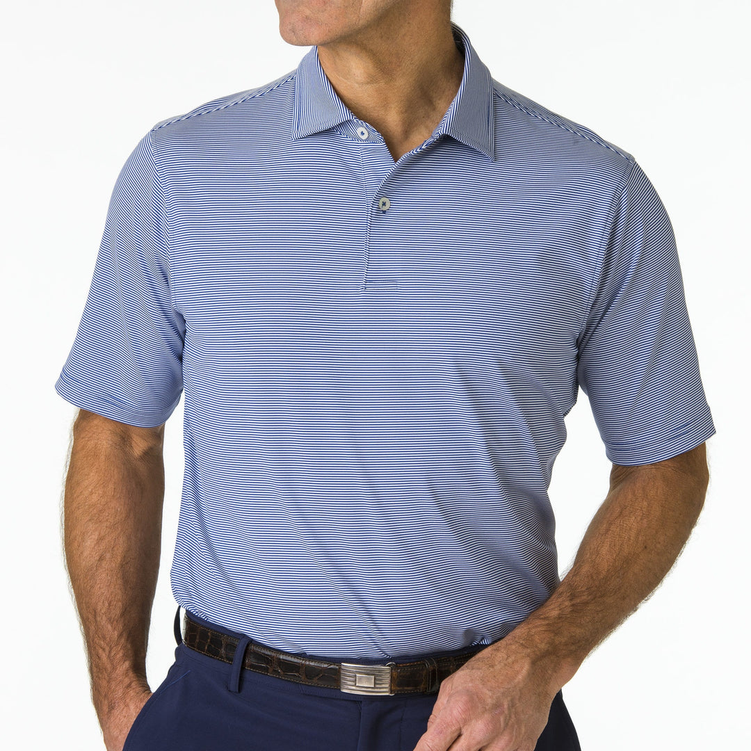 USA Mini Stripe Jersey Polo - Fairway & Greene